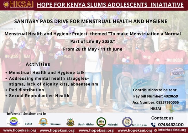 Help Us End Period Poverty – Two Pad, One Life at a Time